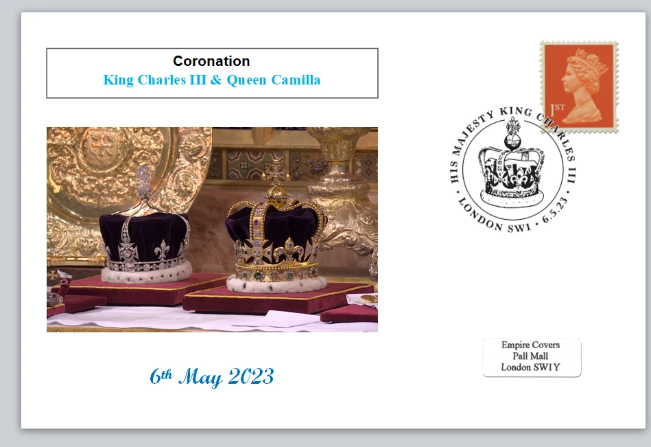GB 2023 FDC Coronación Rey Carlos III Royalty Postal #2 Foto 1 de 1