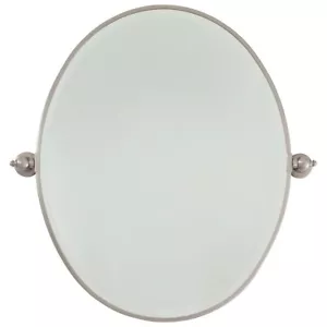 Miroir ovale Minka Lavery, biseauté, nickel brossé - 1431-84 - Photo 1/1