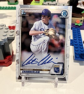 2020 Bowman Draft Chrome  Autograph  Auto Christian Chamberlain Card # CDA-CC