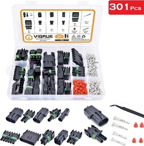 Wasserdicht Auto Steckverbinder Kit Elektro Kabel Terminal LKW Kabelbaum Stecker Auto Sa - Bild 1 von 8