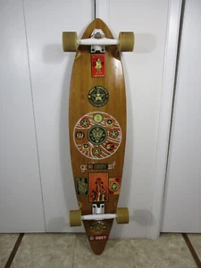 GoldCoast Longboard Skateboard Deck Complete Century Trucks 44"x10" - Afbeelding 1 van 18
