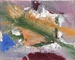 Spirit Watcher_ Original Fine Art_ Framed Abstract Spirit Portrait_ by Artist - Picture 1 of 3