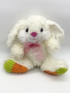 Midwood Brands 9 Zoll sitzender Hase Kaninchen Plüschtier mit rosa Schleife Stofftier - Bild 1 von 8