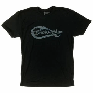 Camiseta Back to Blue Vintage Gancho Negra Mediana - Imagen 1 de 1