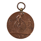 France Medal 1890 Racing Velocipede Sport Mirrored By Vernon Bronze