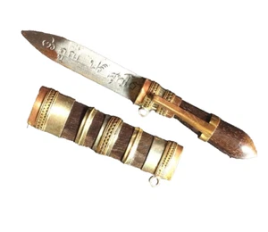 Magic Knife LP Koon Wat Banrai Thai Amulet Mini SWORD Dagger HOLY Protection - Picture 1 of 5