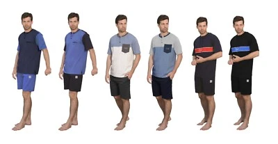 ALV BY ALVIERO MARTINI PIGIAMA MASCHILE, COMPLETINO ESTIVO UOMO A MANICHE CORTE