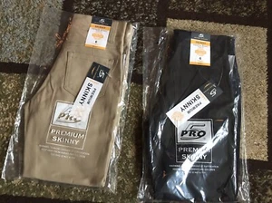 Pro 5 Premium School Uniform Girls Skinny Pants Size 6. Navy blue and Khaki. - Picture 1 of 5