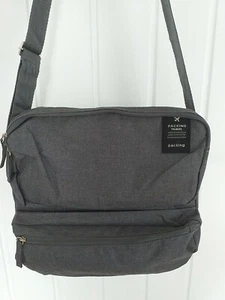 Grey Shoulder Bag Travel Sports Day Lunch Bag Fits water bottle Great Condition - Picture 1 of 14