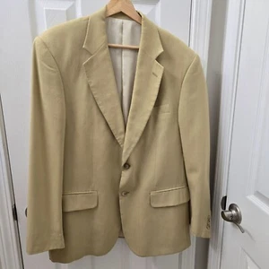Cezar Del Prado Sport Sakko Herren 40R Beige 100% Seide Blazer Klassisch Ostern - Bild 1 von 19