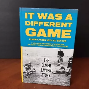 Vtg It Was A Different Game Book Elmer Layden Story Ed Snyder 1969 Notre Dame - Imagen 1 de 10