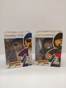 2x Indian Jones Mighty Muggs - Monkey Man, Cairo Swordsman - Nuevo de Lote Antiguo - Imagen 1 de 5