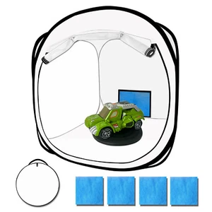 Portable Pop Up Paint Booth 17X17X17inch Foldable Spray Booth for Auto Parts - Picture 1 of 7