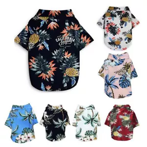Dog Shirts Clothes Summer Vest Tshirt Pet Clothing For Small Dog Cat Clothes S-L - Picture 1 of 13