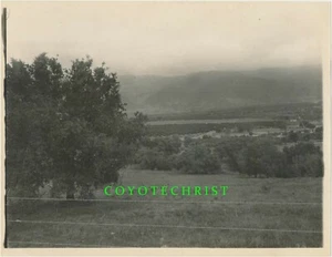 1910s Original Photo OJAI VALLEY Ventura County California FARMLAND and FOOTHILL - Picture 1 of 2
