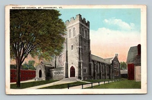 Chiesa metodista, San Giovanni, Vermont, cartolina - Foto 1 di 2
