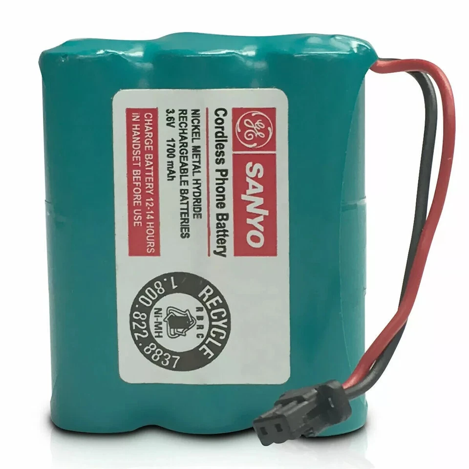 GE 3.6V 700mAh Battery for Cordless Phone BT-1006 BT-800 BT-904 36154 - Image 1 of 1