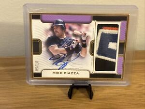 2023 Topps Definitive Mike Piazza Purple /10  Team Patch Auto Mets