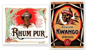 Vintage Rhum Kwango & Rhum Puer Alcohol Spirit Jamaican Rum Labels NOS - TT - Picture 1 of 3