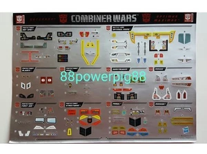 Transformers Combiner Wars Defensor & Optimus Maximus Aufkleber US-Verkäufer - Bild 1 von 2