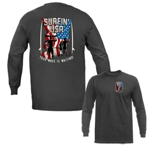 USA California Republic Beach Surfers Surf Company Longsleeve - Bild 1 von 14
