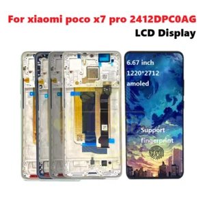 OEM LCD Screen Display Touch Digitizer Assembly For Xiaomi Poco X7 Pro W/frame - Picture 1 of 3