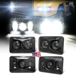 105W 4x6" LED Headlights HI/LOW For Freightliner FLD120 1988-2010 FLD112 Classic - Picture 1 of 11