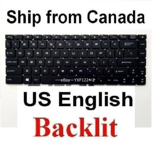 Teclado para MSI Raider GE66 Stealth GS66 - EE. UU. Inglés RGB Retroiluminado - Imagen 1 de 2