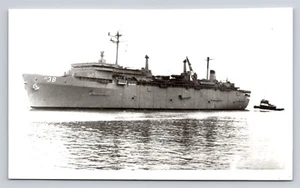 USS Puget Sound AD-38 Destroyer Tender Vtg Photo 3-3/8" x 5-3/8" US Navy Ship - Picture 1 of 4