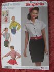 Sewing Pattern Retro Vintage 1950s Blouse Shirt  Simplicity 1012 6 8 10 12 14