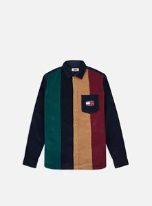 Tommy Hilfiger Cord Shirt Colour Block Logo Pocket Shirt Size XS - Picture 1 of 5
