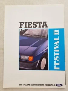 FORD FIESTA FESTIVAL II Car Sales Brochure FEB 1988 #FA830 - Picture 1 of 3