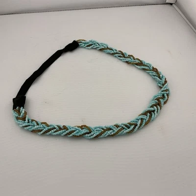 Hair Band Beaded Seed Beads Ethnic Fashion Western Stylish Bohemian 10”  - Image 1 of 4