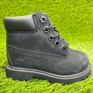 Timberland Premium 6 Pulgadas Niño Pequeño Talla 6C Negro Clásico Impermeable Botas de Cuero - Imagen 1 de 10