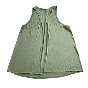 Lululemon All Tied Up Tank Top Womens 10 Green Racerback Open Pima Cotton Light - Picture 1 of 15