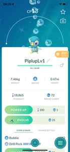 Pokemon Trade - Shiny Piplup Lv1 TRADE !! 30 Days Friendship Bonus !! - Picture 1 of 1