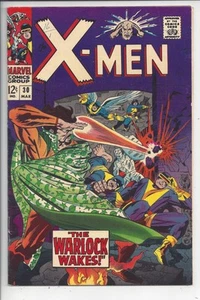 X-Men #30 VF- (7.5) 1966 - Kirby All Out Battle Cover VS The Warlock - Foto 1 di 2