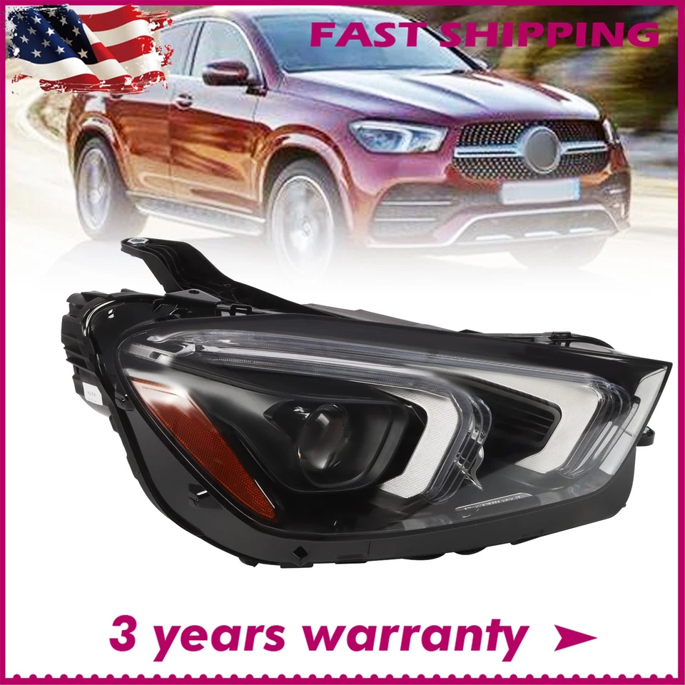 Faro LED derecho para Mercedes-Benz Gle 350 450 2020-2023 sin adaptador AFS RH Foto 1 de 4