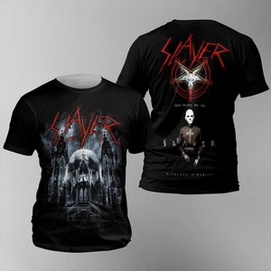 Slayer Band 3D Printed T-Shirt Fanmade - Picture 1 of 5