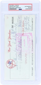 Graig Nettles New York Yankees Signed Check from July 12, 1976 - PSA 84855690 - Picture 1 of 2