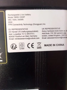 batteria 36v al litio pacco per bici elettrica - Foto 1 di 3