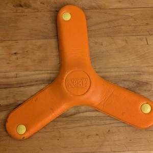 Nerf Boomerang Foam Flyer Toy Parker Brothers 1983 Vintage Orange - Bild 1 von 9