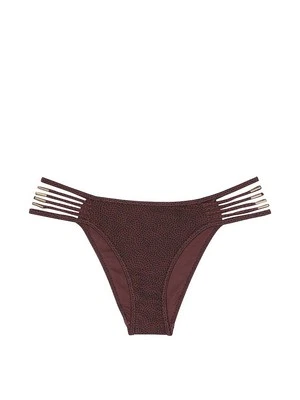 Victoria's Secret VS Archives Swim Strappy Brazilian Bikini Bottom Burgundy XS - Image 1 of 4