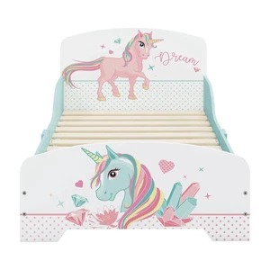 Letto Unicorno Bambino con Materasso Maxi Molle Fresche Rosa - Foto 1 di 12