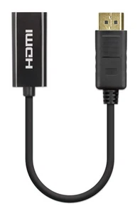 Manhattan Active DisplayPort to HDMI Adapter 4K @ 60Hz Black - Photo 1/4