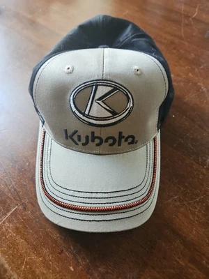 Kubota Tan And Black Adjustable Baseball Cap/Hat - Clean - K-Products - Image 1 of 4