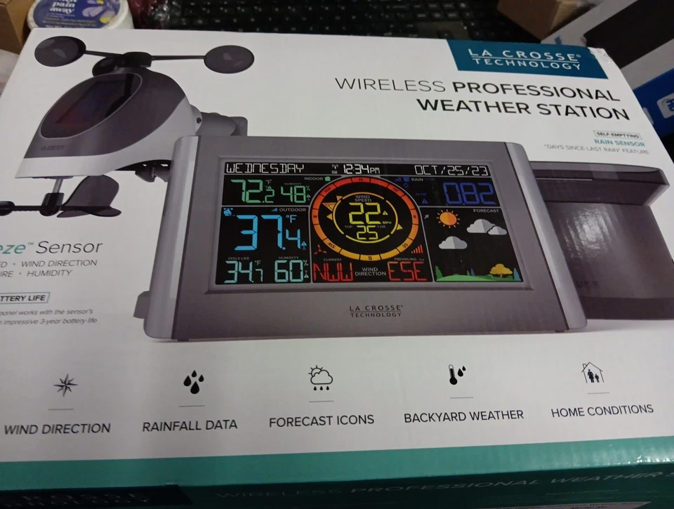 La Crosse Technology Professional Weather Station Model 328-1414 Open Box R3 - Image 1 of 1