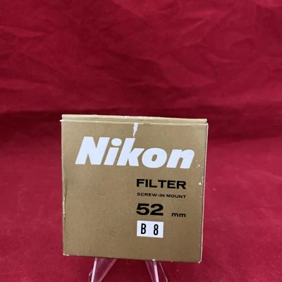 Nikon Nikkor B8 52mm Lens Filter Nippon Kogaku Screw-In Mount Blue (250701-5) - Image 1 of 3