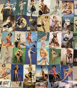 100 Pack Retro Vintage Sexy Pin-up Girl vinyl stickers decal garage Laptop - Picture 1 of 9