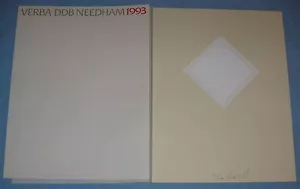 ARTE SERIGRAFIA ORIGINALE HEINZ WAIBL OMAGGIO A MALEVICH VERBA DDB NEEDHAM 1993 - Imagen 1 de 1
